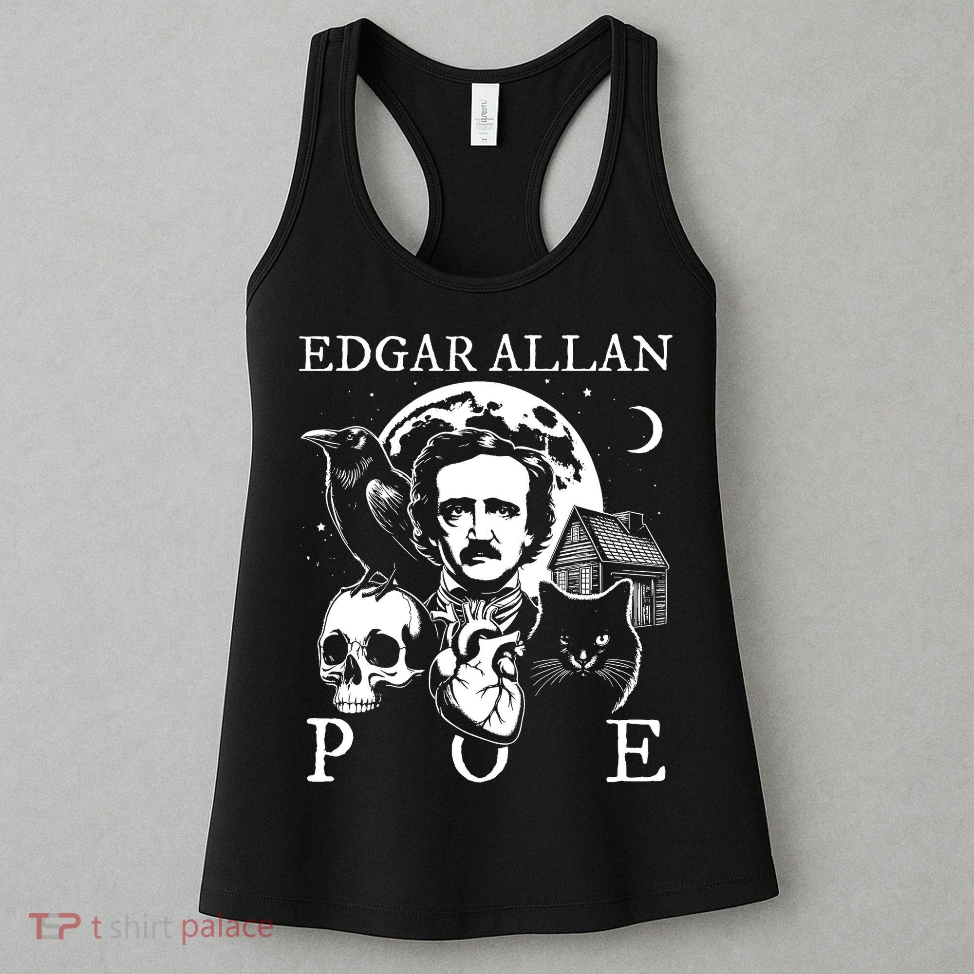 Edgar Allan Poe Poems Quotes Raven Literature Women's Tank Top