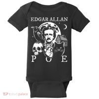 Edgar Allan Poe Poems Quotes Raven Literature Baby Bodysuit thumb 0