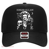 Edgar Allan Poe Poems Quotes Raven Literature Hat thumb 0