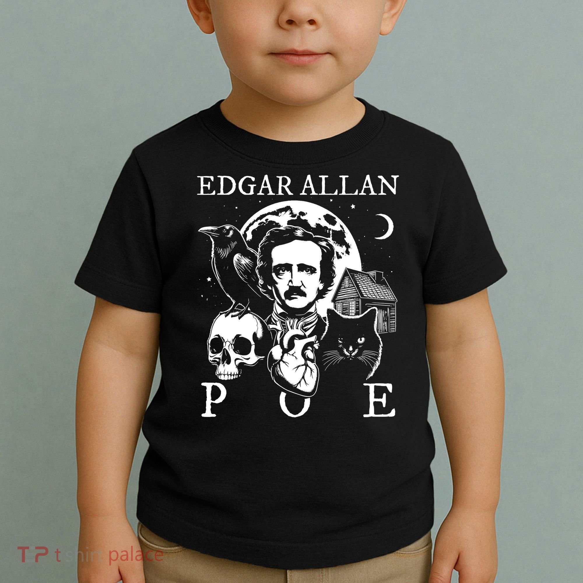 Edgar Allan Poe Poems Quotes Raven Literature Toddler T-Shirt