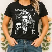 Edgar Allan Poe Poems Quotes Raven Literature Women's T-Shirt thumb 2