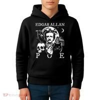 Edgar Allan Poe Poems Quotes Raven Literature Kids Hoodie thumb 4