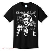 Edgar Allan Poe Poems Quotes Raven Literature Kids T-Shirt thumb 0