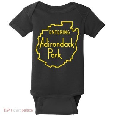 Entering Adirondack Park Sign Baby Bodysuit