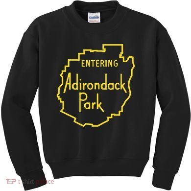 Entering Adirondack Park Sign Kids Sweatshirt