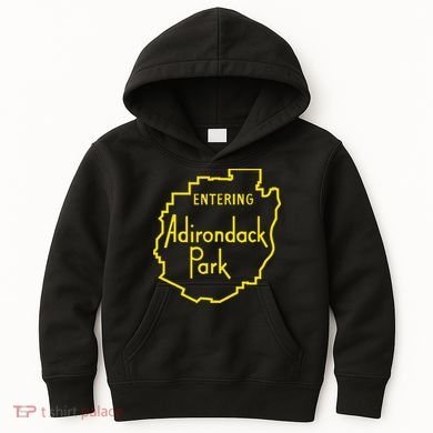 Entering Adirondack Park Sign Kids Hoodie