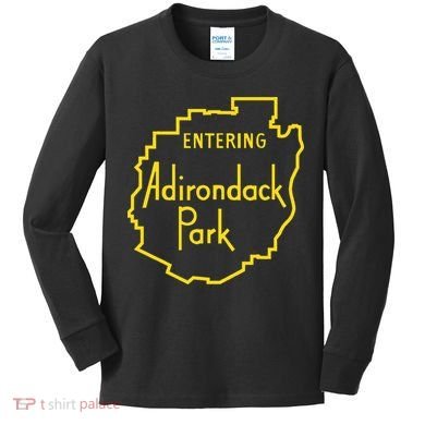 Entering Adirondack Park Sign Kids Long Sleeve Shirt
