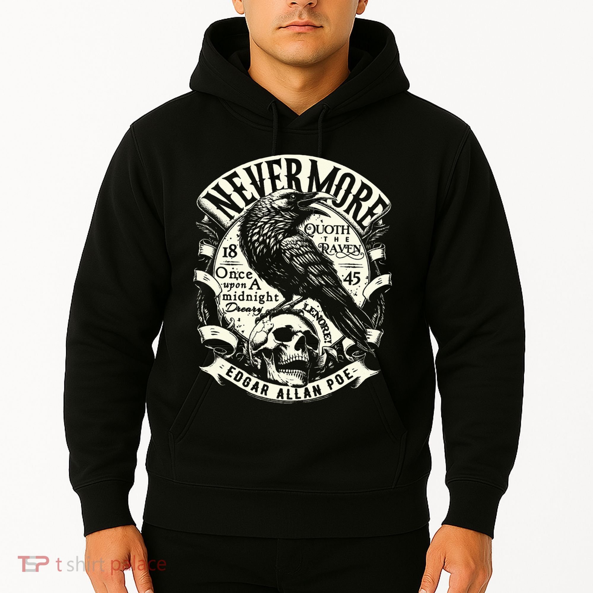 Edgar Allan Poe Quoth The Raven Hoodie