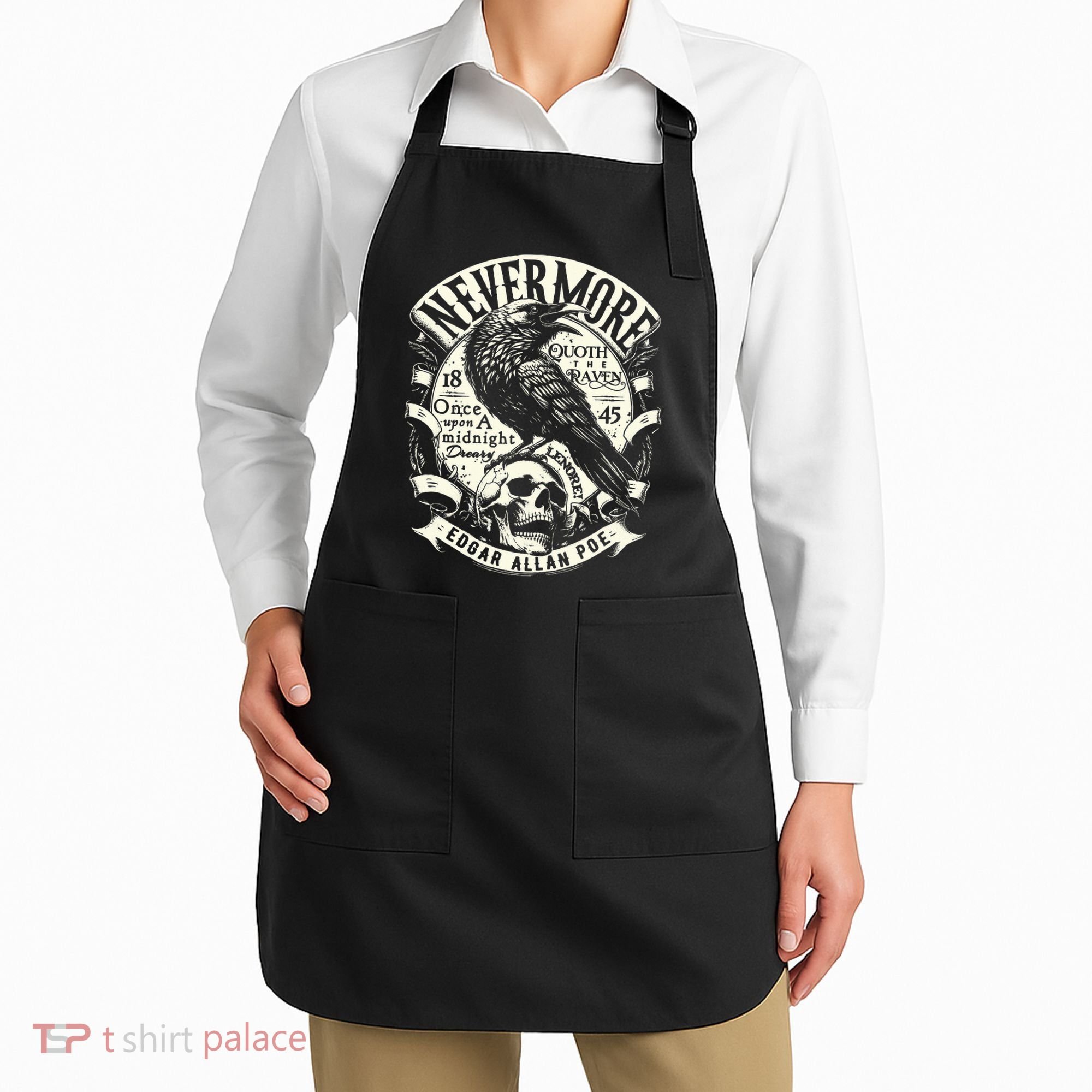 Edgar Allan Poe Quoth The Raven Apron