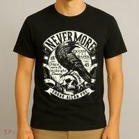 Edgar Allan Poe Quoth The Raven T-Shirt thumb 3