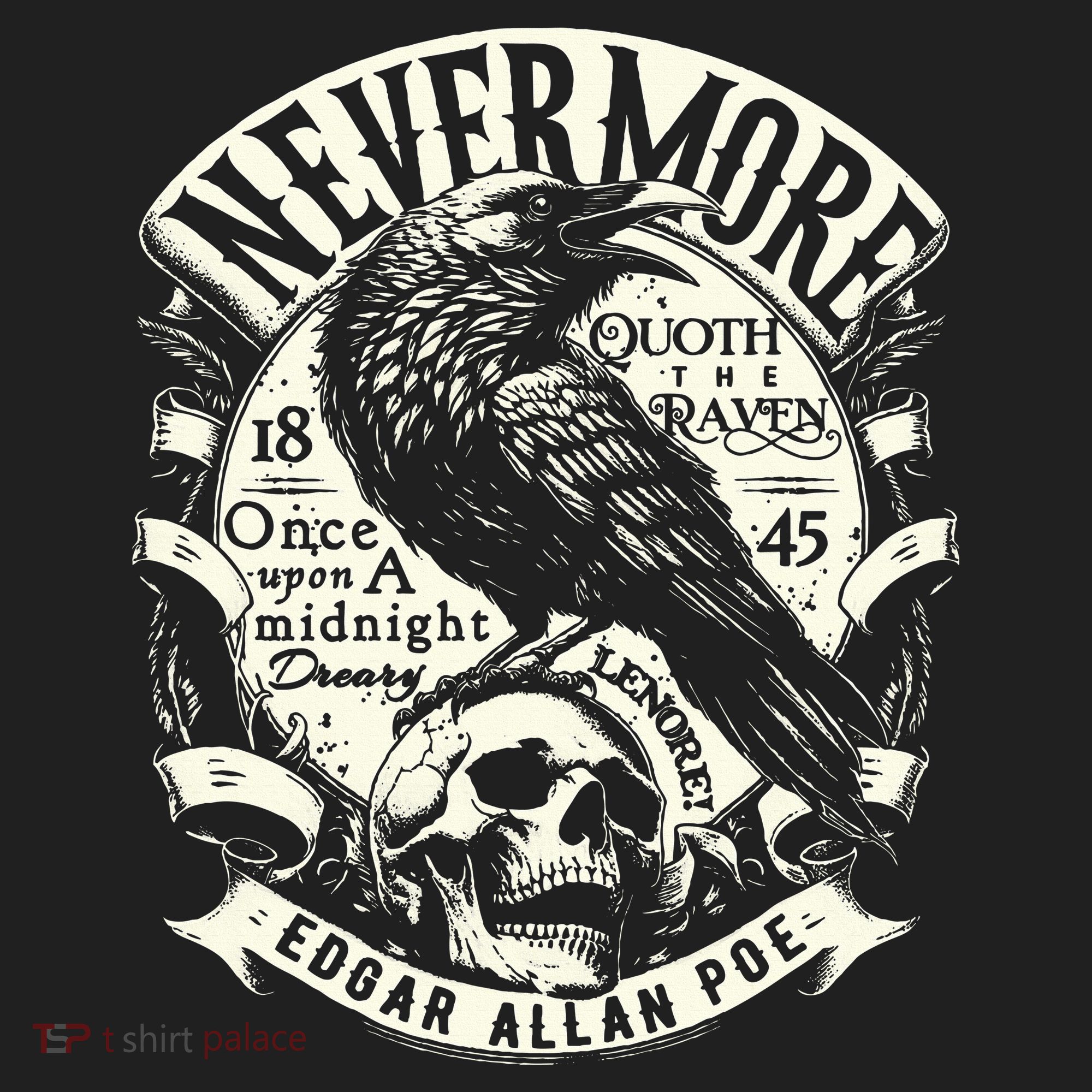 Edgar Allan Poe Quoth The Raven Beanie