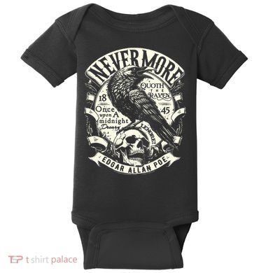 Edgar Allan Poe Quoth The Raven Baby Bodysuit