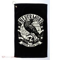 Edgar Allan Poe Quoth The Raven Golf Towel thumb 0