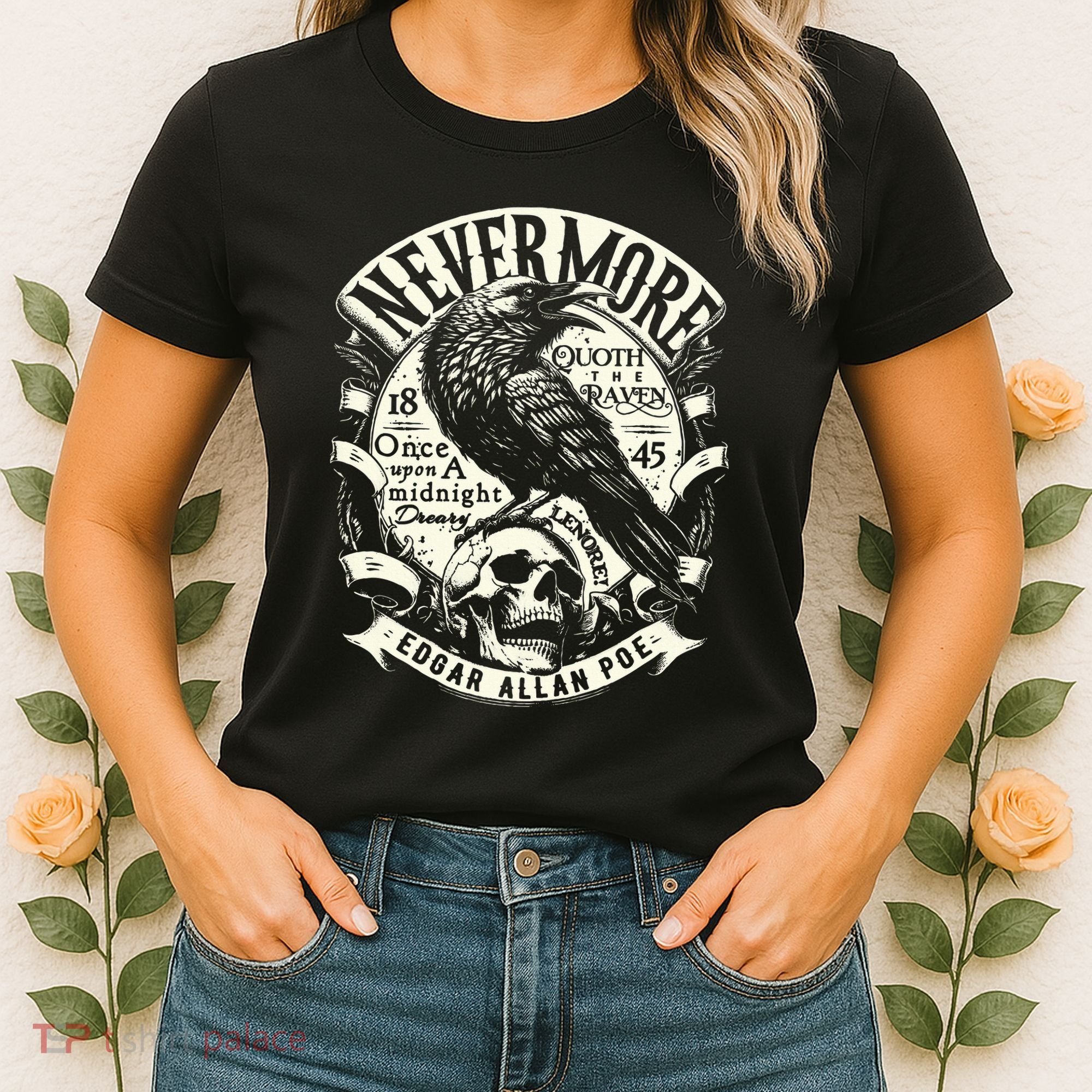Edgar Allan Poe Quoth The Raven Women's T-Shirt