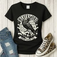 Edgar Allan Poe Quoth The Raven Women's T-Shirt thumb 3