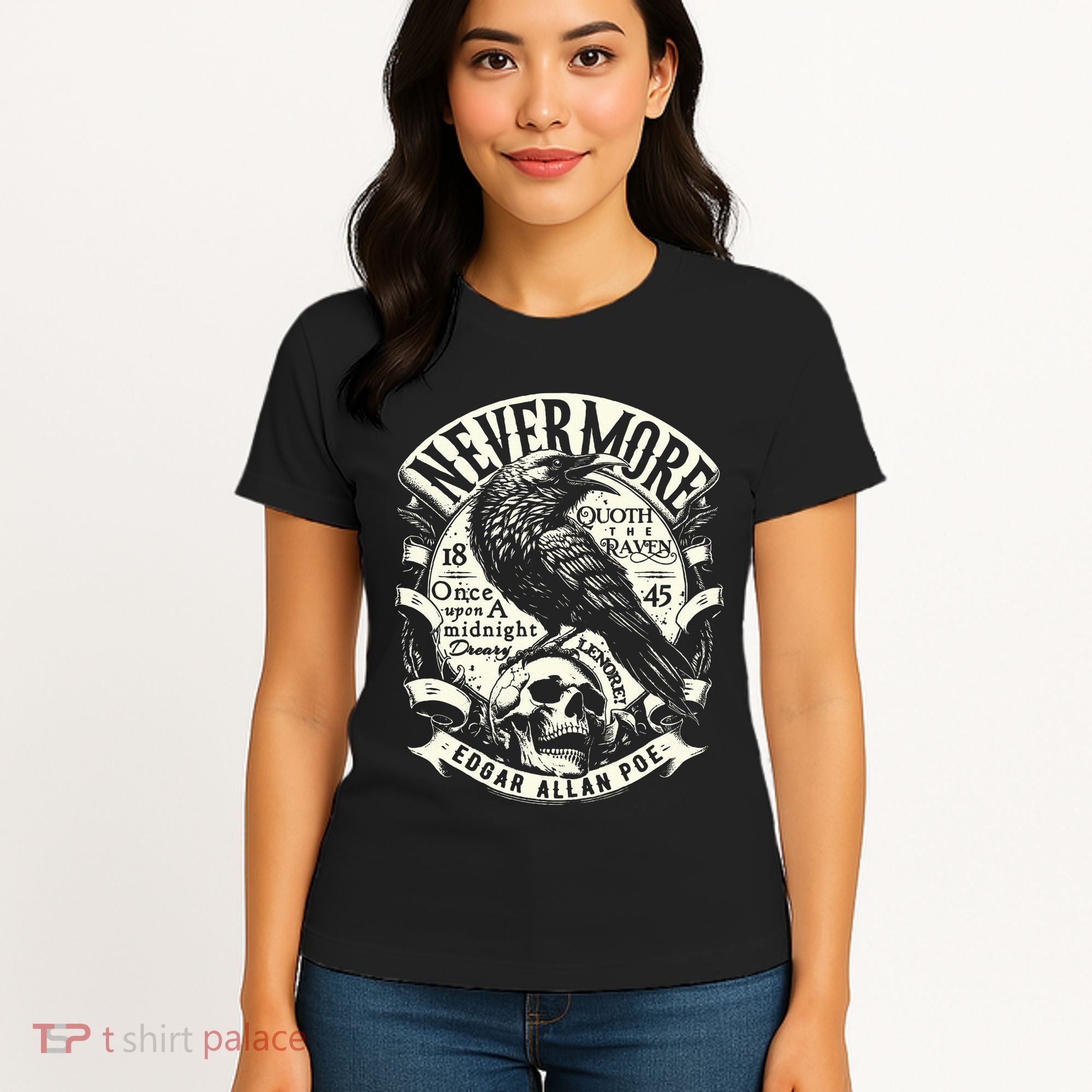 Edgar Allan Poe Quoth The Raven Women's T-Shirt