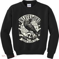 Edgar Allan Poe Quoth The Raven Kids Sweatshirt thumb 0