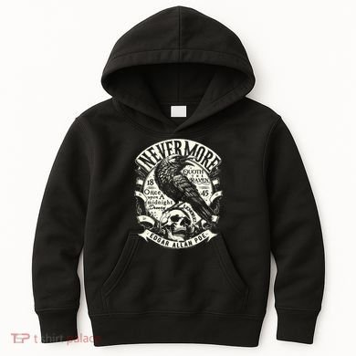 Edgar Allan Poe Quoth The Raven Kids Hoodie