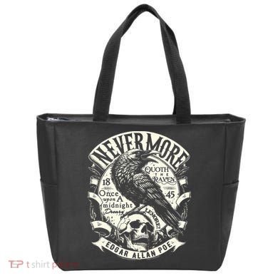 Edgar Allan Poe Quoth The Raven Tote Bag
