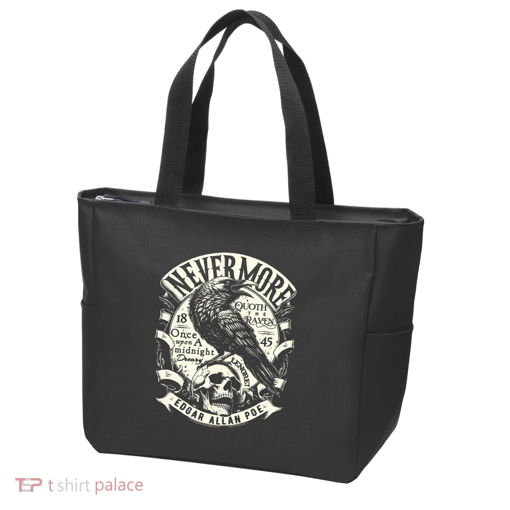 Edgar Allan Poe Quoth The Raven Tote Bag