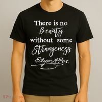 Edgar Allan Poe Writer Art Literary Gifts Gothic Bookworm T-Shirt thumb 3