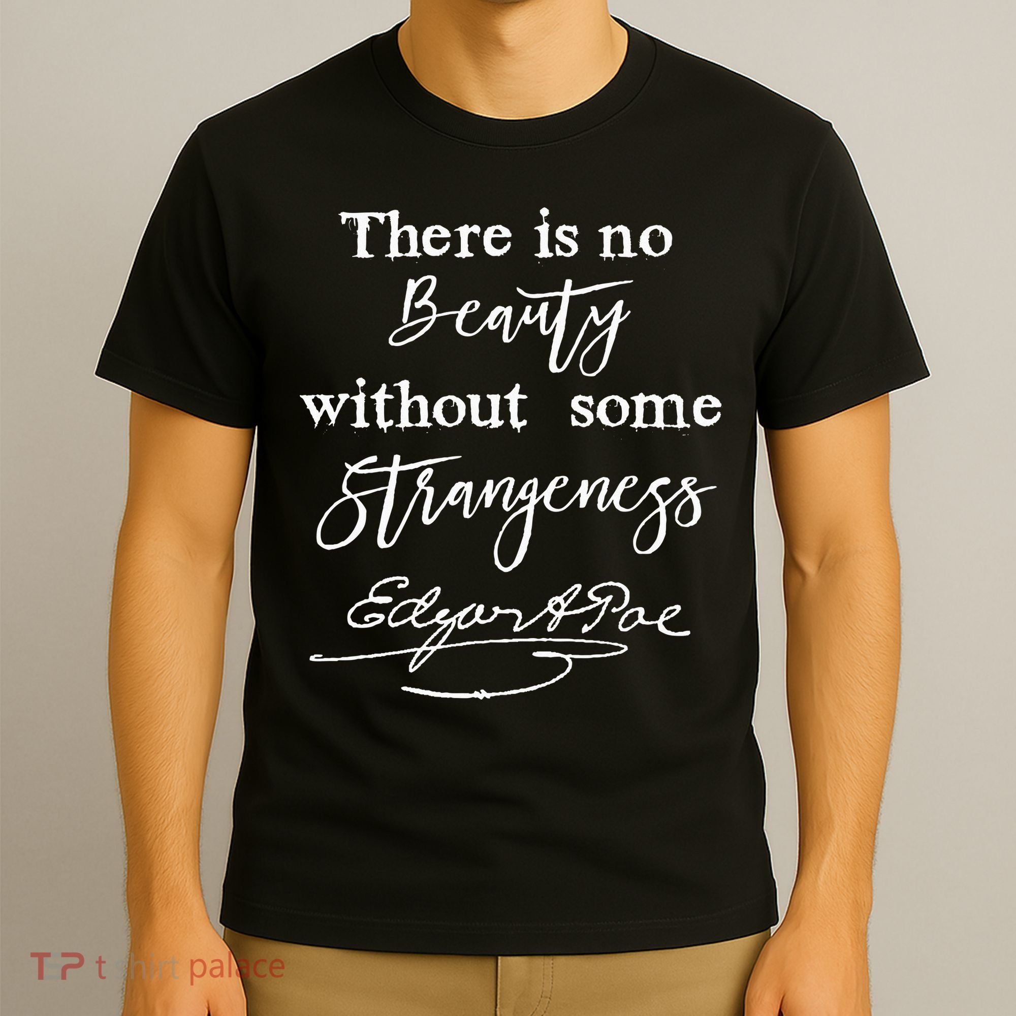 Edgar Allan Poe Writer Art Literary Gifts Gothic Bookworm T-Shirt