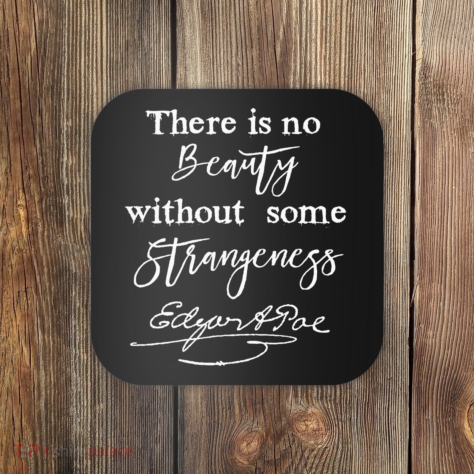 Edgar Allan Poe Writer Art Literary Gifts Gothic Bookworm Coaster
