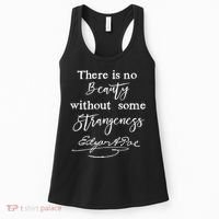 Edgar Allan Poe Writer Art Literary Gifts Gothic Bookworm Women's Tank Top thumb 0