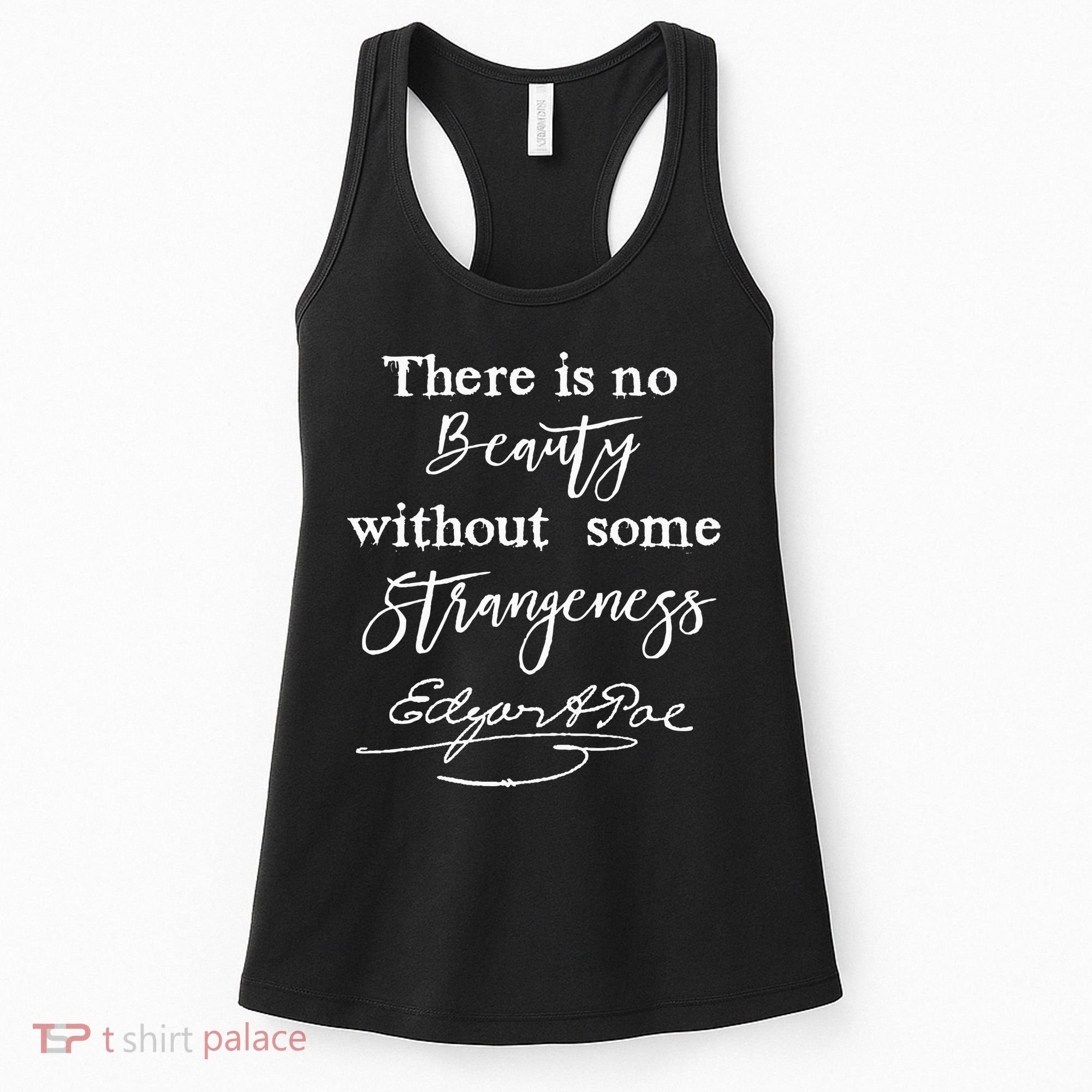 Edgar Allan Poe Writer Art Literary Gifts Gothic Bookworm Women's Tank Top