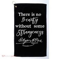 Edgar Allan Poe Writer Art Literary Gifts Gothic Bookworm Golf Towel thumb 0