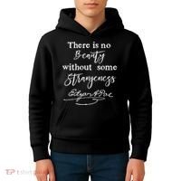 Edgar Allan Poe Writer Art Literary Gifts Gothic Bookworm Kids Hoodie thumb 4