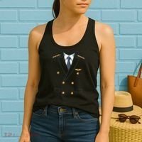 Easy Airline Pilot Costume Pilot Body Headless Pilot Costume Women's Tank Top thumb 2
