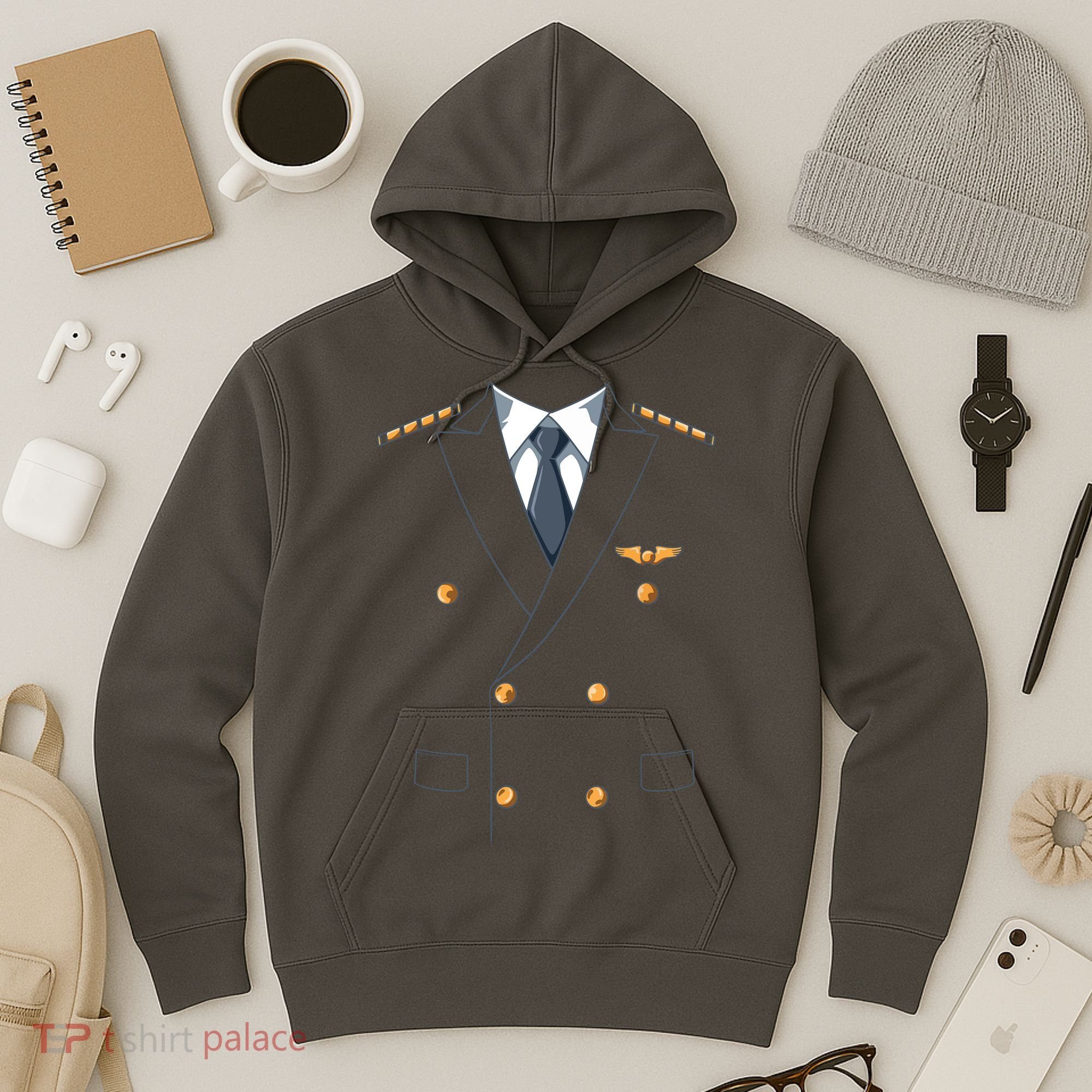 Easy Airline Pilot Costume Pilot Body Headless Pilot Costume Hoodie