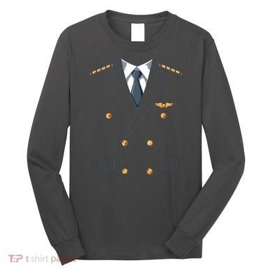 Easy Airline Pilot Costume Pilot Body Headless Pilot Costume Long Sleeve Shirt
