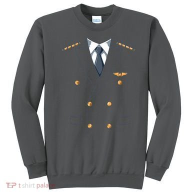 Easy Airline Pilot Costume Pilot Body Headless Pilot Costume Sweatshirt