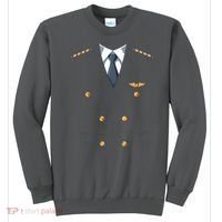 Easy Airline Pilot Costume Pilot Body Headless Pilot Costume Sweatshirt thumb 0
