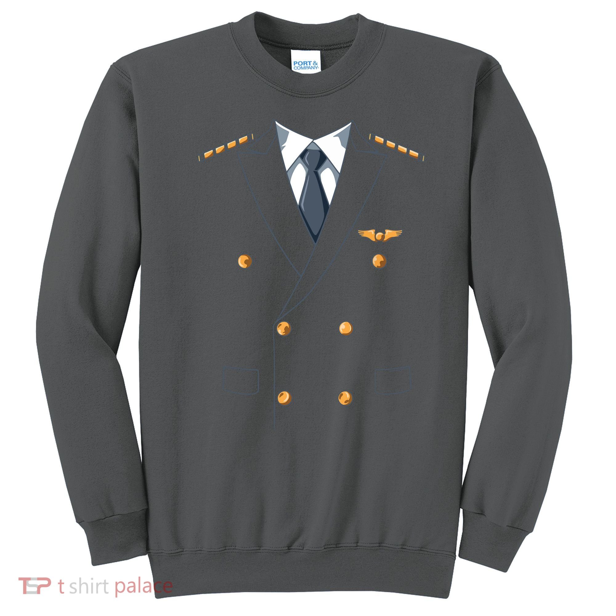 Easy Airline Pilot Costume Pilot Body Headless Pilot Costume Sweatshirt