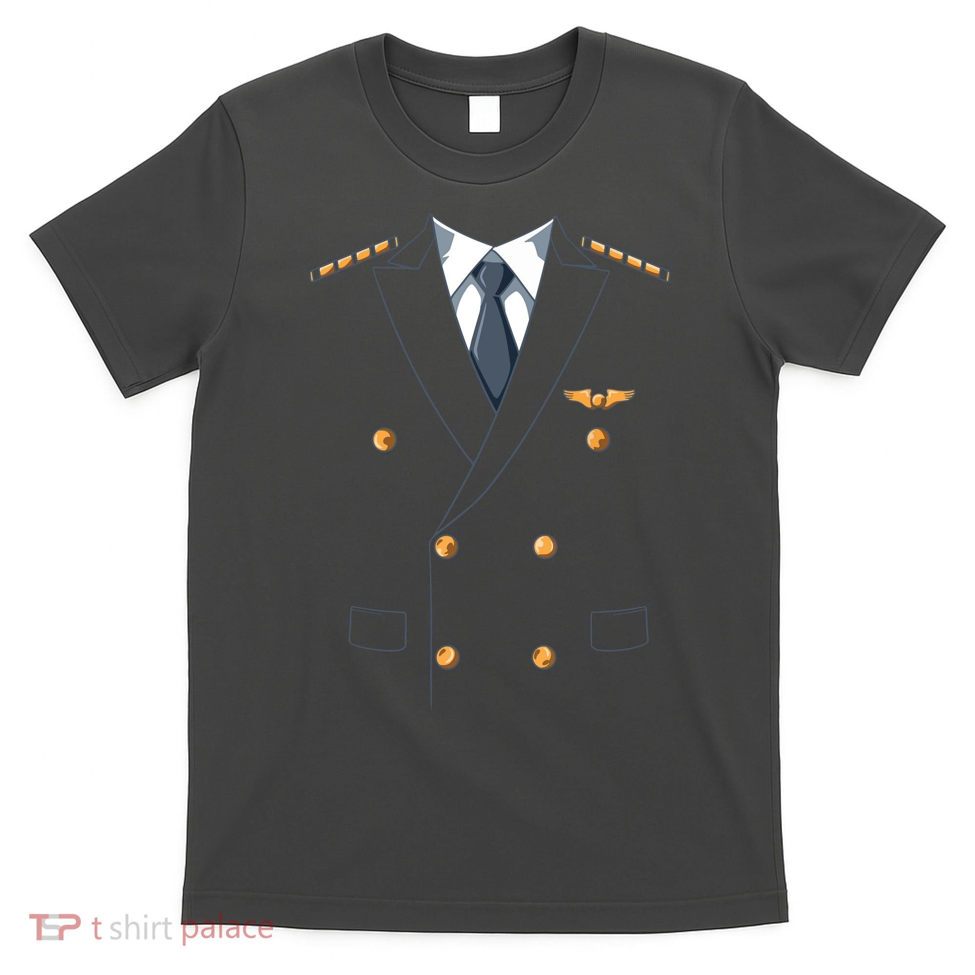 Easy Airline Pilot Costume Pilot Body Headless Pilot Costume T-Shirt