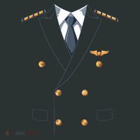 Easy Airline Pilot Costume Pilot Body Headless Pilot Costume Button thumb 1