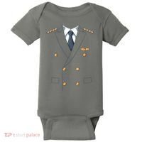 Easy Airline Pilot Costume Pilot Body Headless Pilot Costume Baby Bodysuit thumb 0