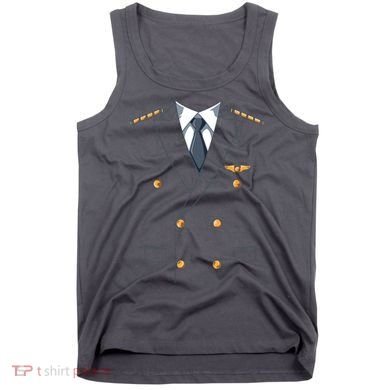 Easy Airline Pilot Costume Pilot Body Headless Pilot Costume Tank Top