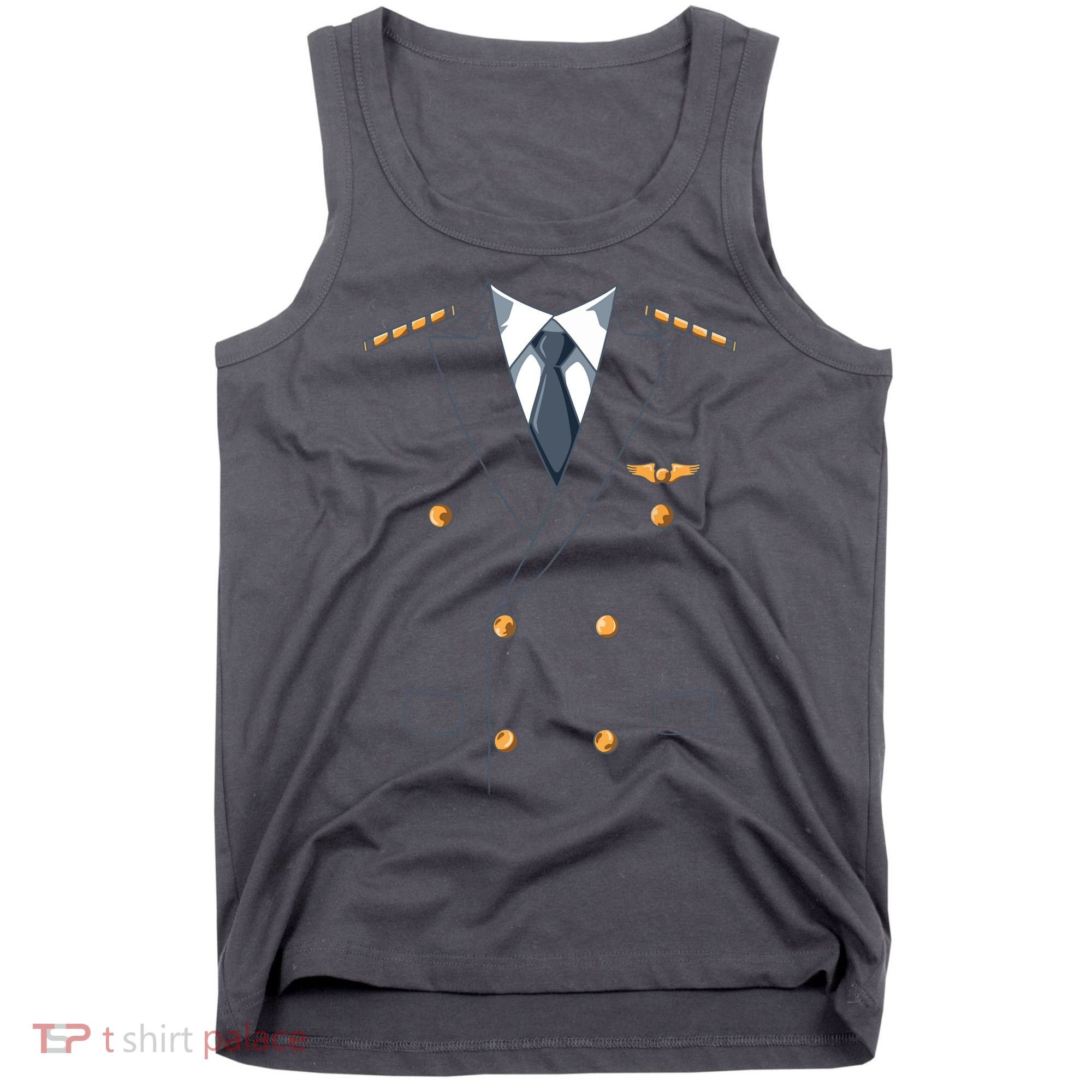 Easy Airline Pilot Costume Pilot Body Headless Pilot Costume Tank Top