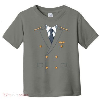 Easy Airline Pilot Costume Pilot Body Headless Pilot Costume Toddler T-Shirt