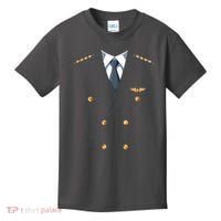 Easy Airline Pilot Costume Pilot Body Headless Pilot Costume Kids T-Shirt thumb 0