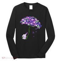 Elephant Alzheimers Purple Flower I Will Remember For You Long Sleeve Shirt thumb 0