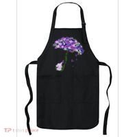 Elephant Alzheimers Purple Flower I Will Remember For You Apron thumb 0