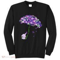Elephant Alzheimers Purple Flower I Will Remember For You Sweatshirt thumb 0