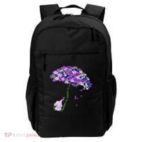 Elephant Alzheimers Purple Flower I Will Remember For You Backpack thumb 0