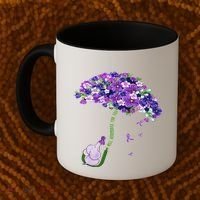 Elephant Alzheimers Purple Flower I Will Remember For You Coffee Mug thumb 2