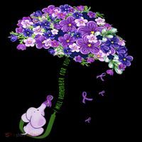 Elephant Alzheimers Purple Flower I Will Remember For You Coffee Mug thumb 5
